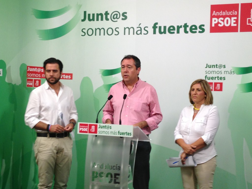 Francisco González, Juan Espadas e Irene García