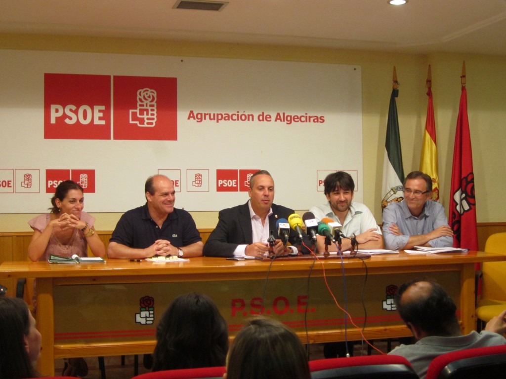 De izda. a dcha, Iglesias, Vaca, Ruiz Boix, Duque y Collado