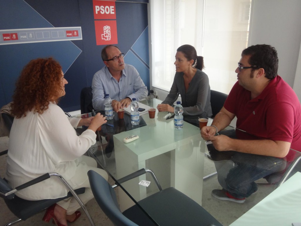 Con miembros de la dirección en San Fernando