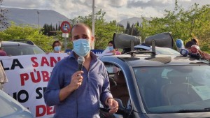 Carlos García comparece ante los medios en Ronda